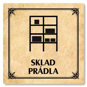 Sklad prádla, 100x100mm, pergamen, Nebraska
